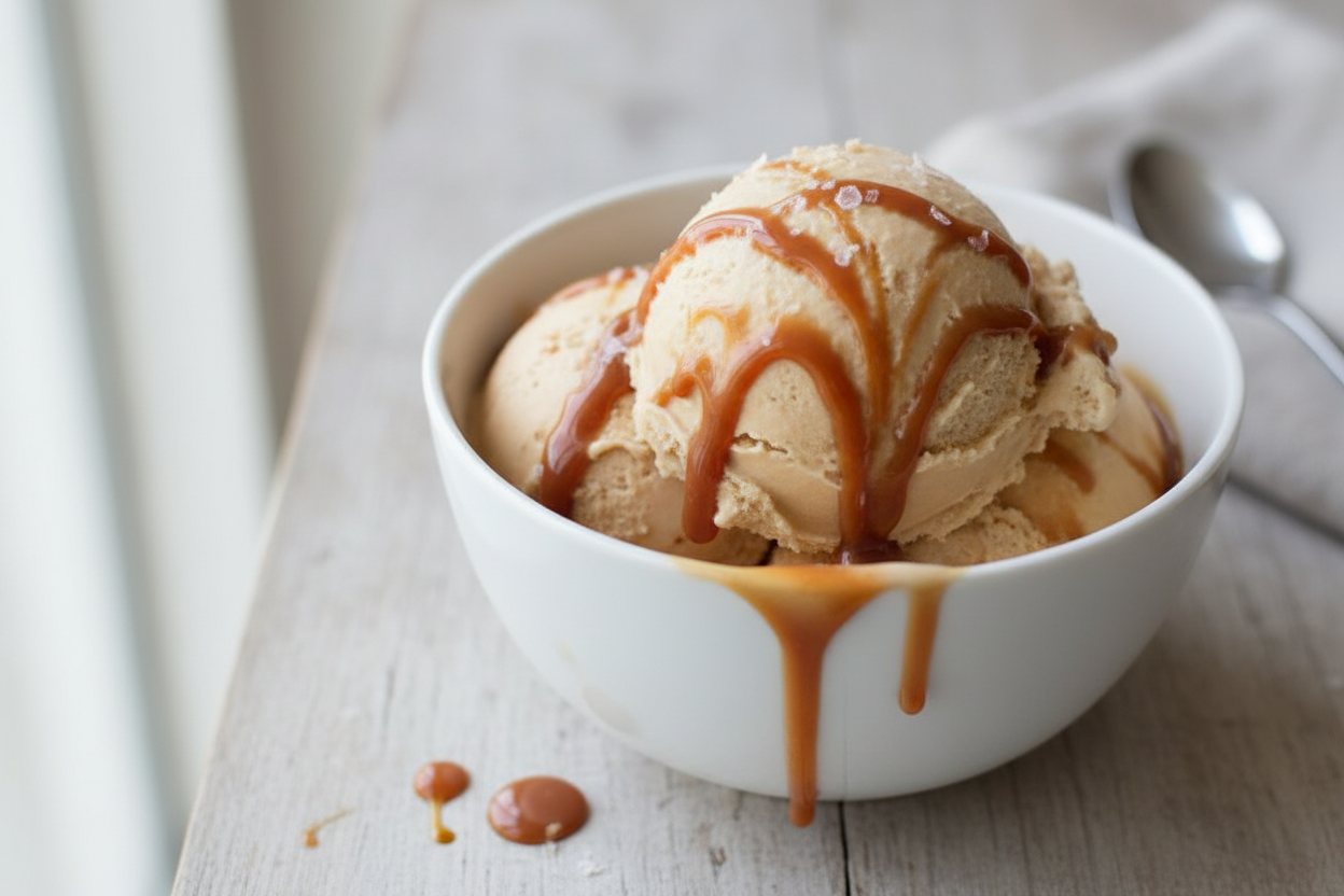 Sós karamell gelato karamell variegatóval (vendégkedvenc, nagyon egyszerű)